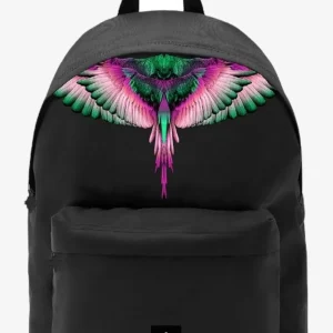 Zaino MARCELO BURLON COUNTY OF MILAN rosa wings nero
