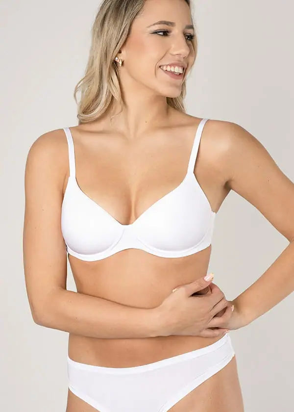 1000-1556 Reggiseno con coppa graduata senza ferretto, effetto push-up