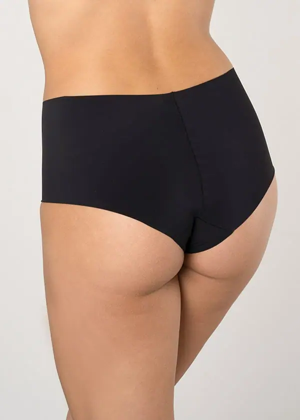 1007-1849 Guaina microfibra doppiata, taglio vivo, con tassello in cotone - immagine 4