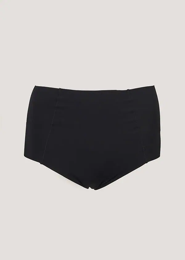 1007-1849 Guaina microfibra doppiata, taglio vivo, con tassello in cotone - immagine 6