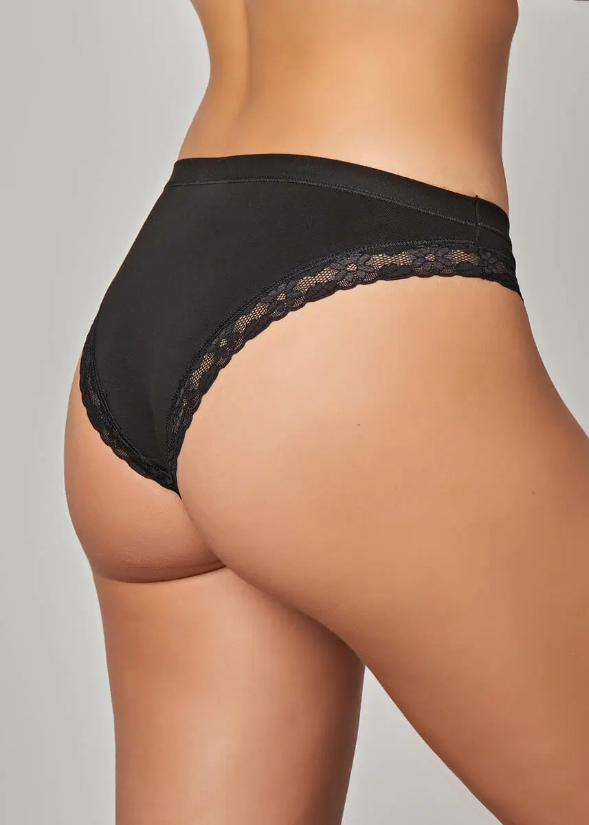 1062 – 14026 Slip basso donna bordo pizzo - immagine 4