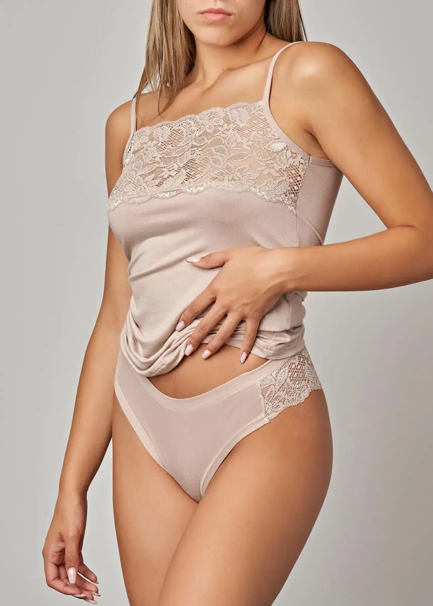 1077 – 52893 Top viscosa pizzo - immagine 4