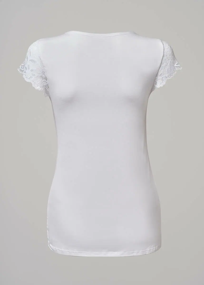 1089 – 52944 Maglia donna M/C pizzo - immagine 9