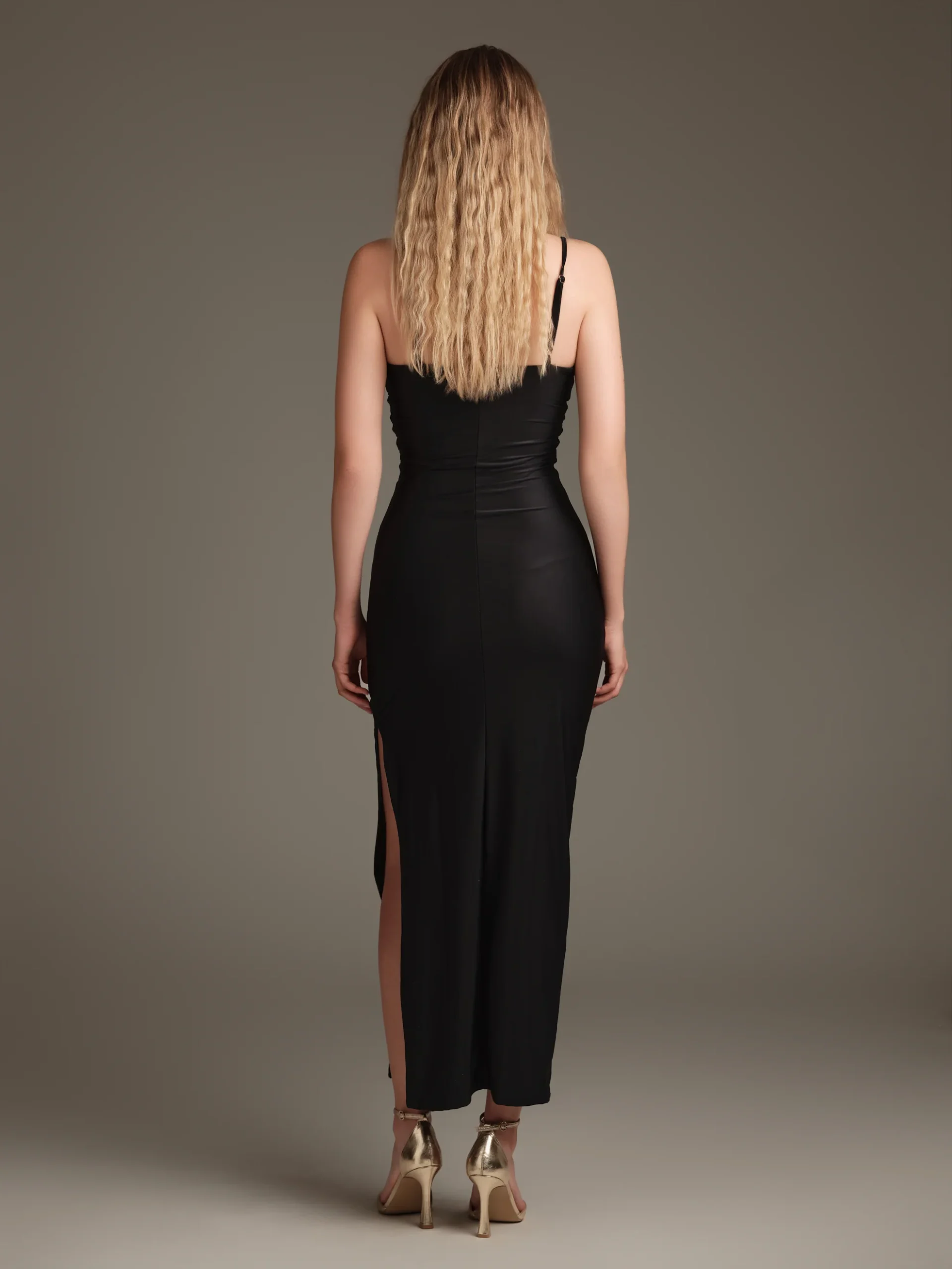 Abito lungo drappeggaito - immagine 3