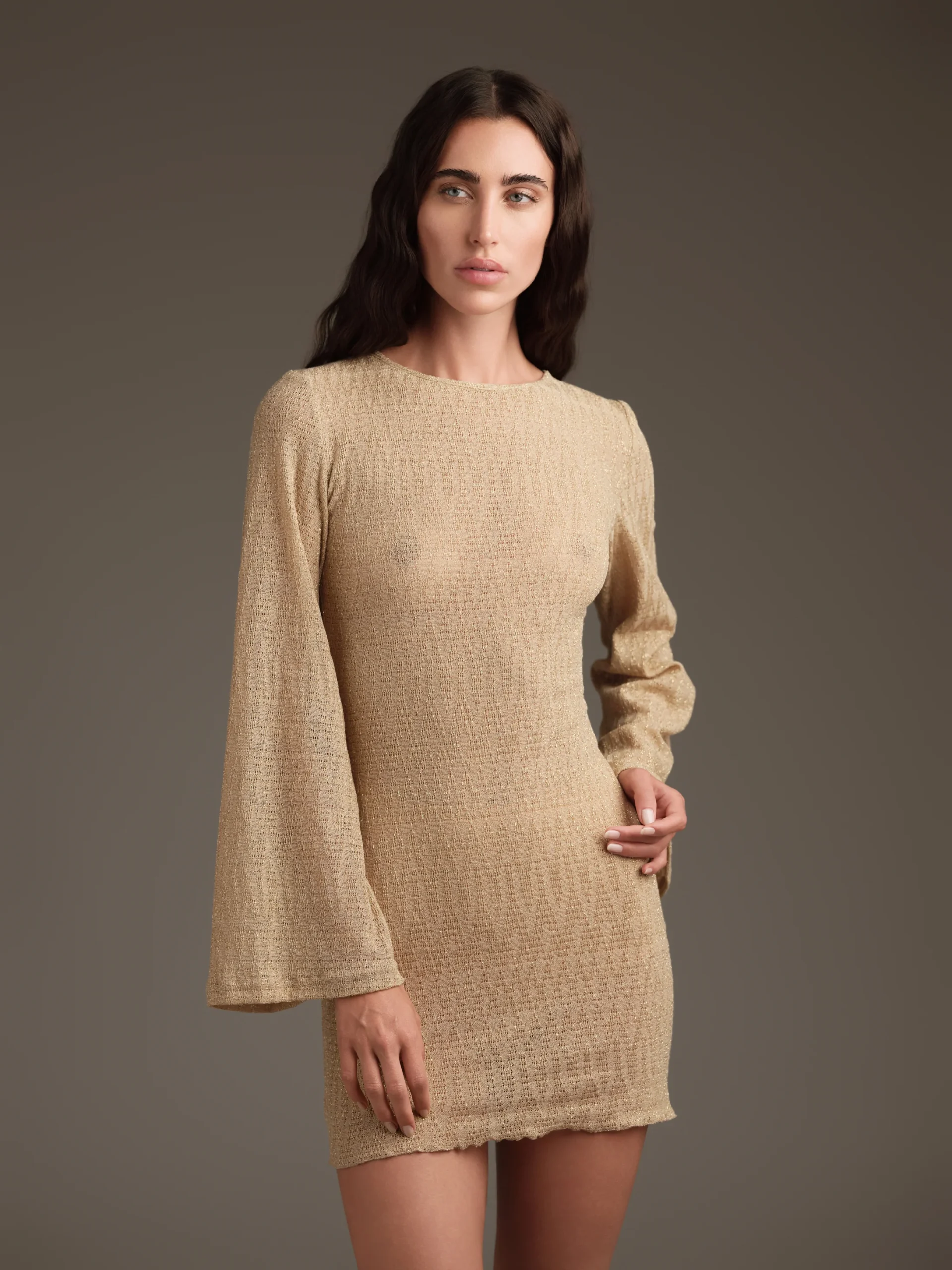 Abito corto in maglia