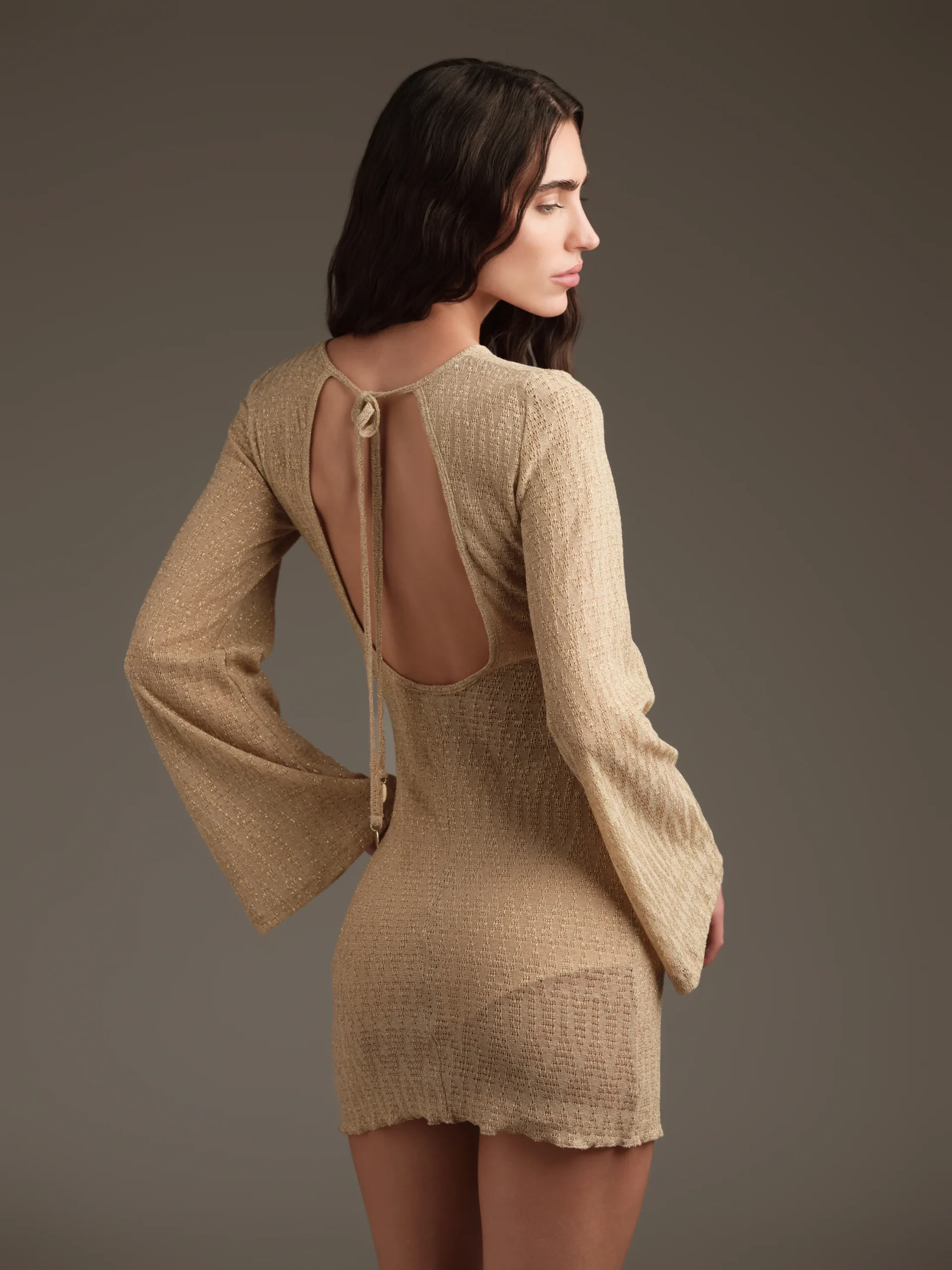 Abito corto in maglia - immagine 3