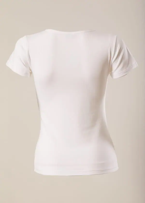 1111-6109 Maglia donna manica corta in cotone/modal - immagine 7