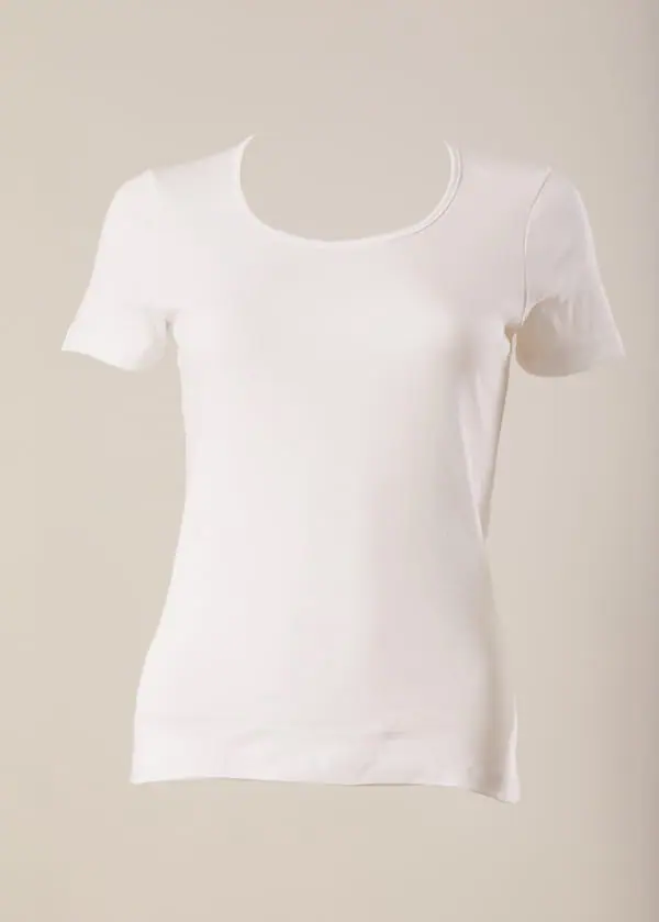 1111-6109 Maglia donna manica corta in cotone/modal - immagine 6