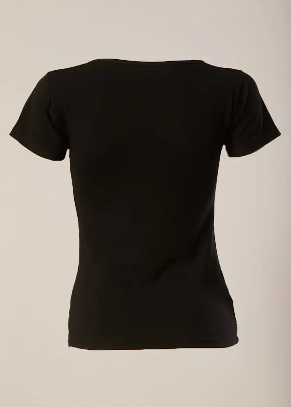 1111-6109 Maglia donna manica corta in cotone/modal - immagine 5