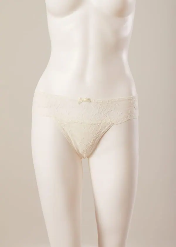 1114-4079 Brasiliana con pizzo in cotone elasticizzato - immagine 4