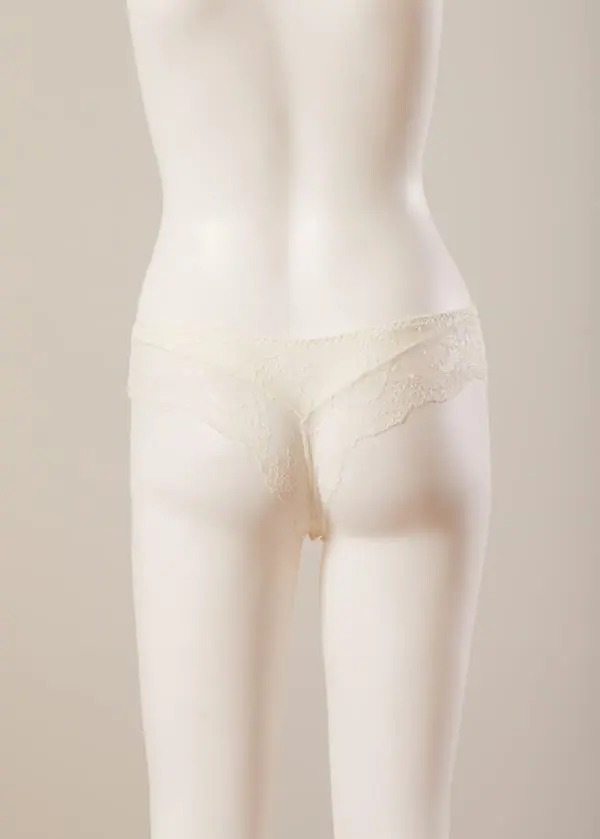 1114-4079 Brasiliana con pizzo in cotone elasticizzato - immagine 5