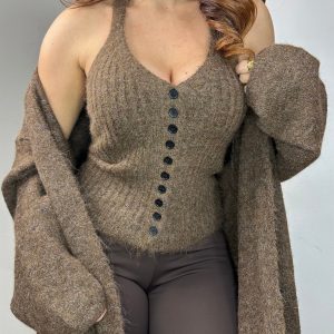 COORDINATO MORBIDOSO MARRONE