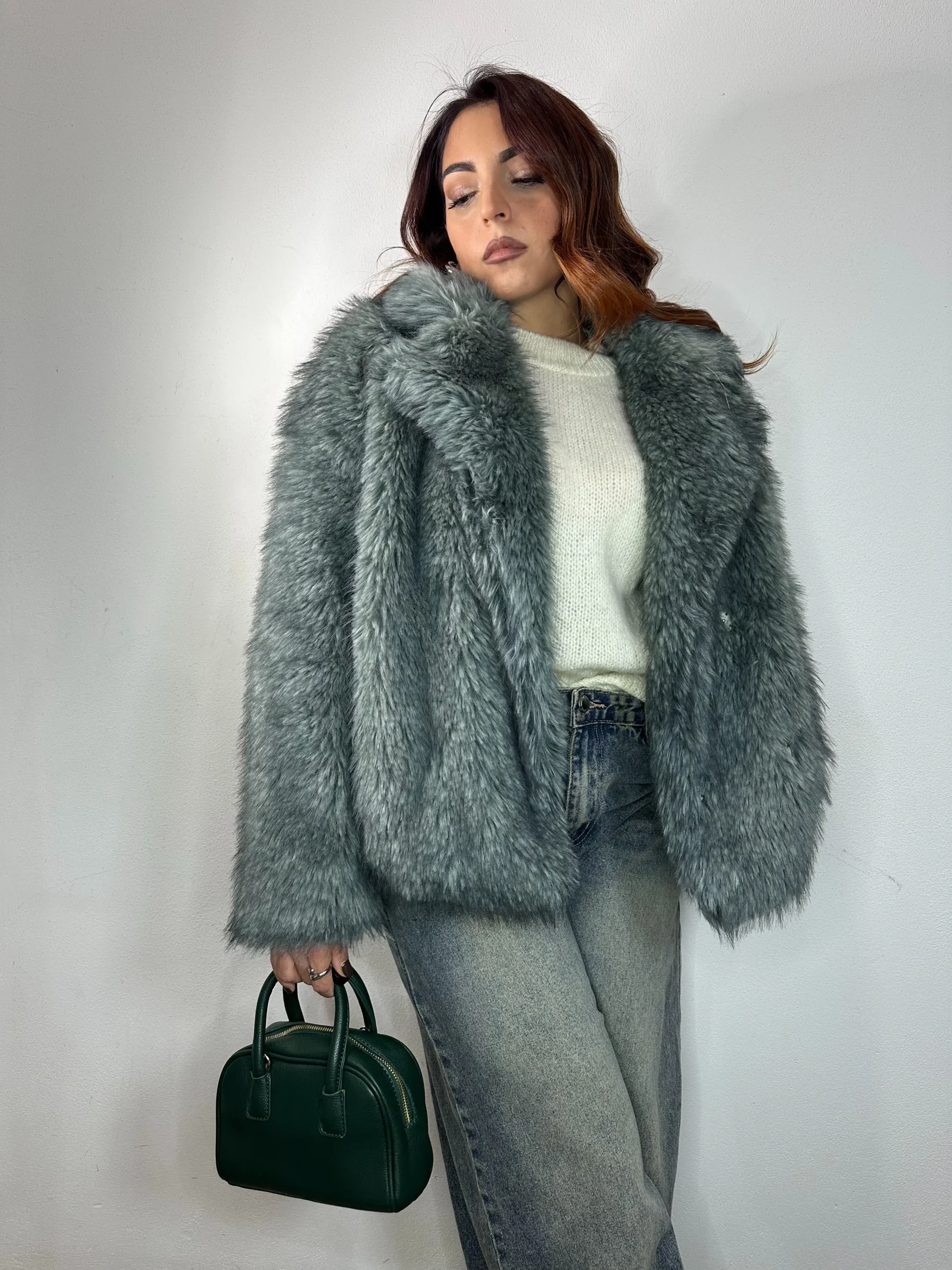 PELLICCIA DOPPIOPETTO VERDE - immagine 7