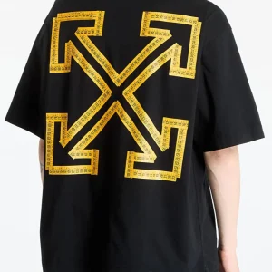 T-shirt OFF-WHITE con stampa Tape Arrow Skate nera