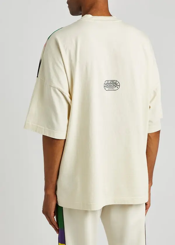 T-shirt PALM ANGELS x MISSONI printed oversize bianca - immagine 3