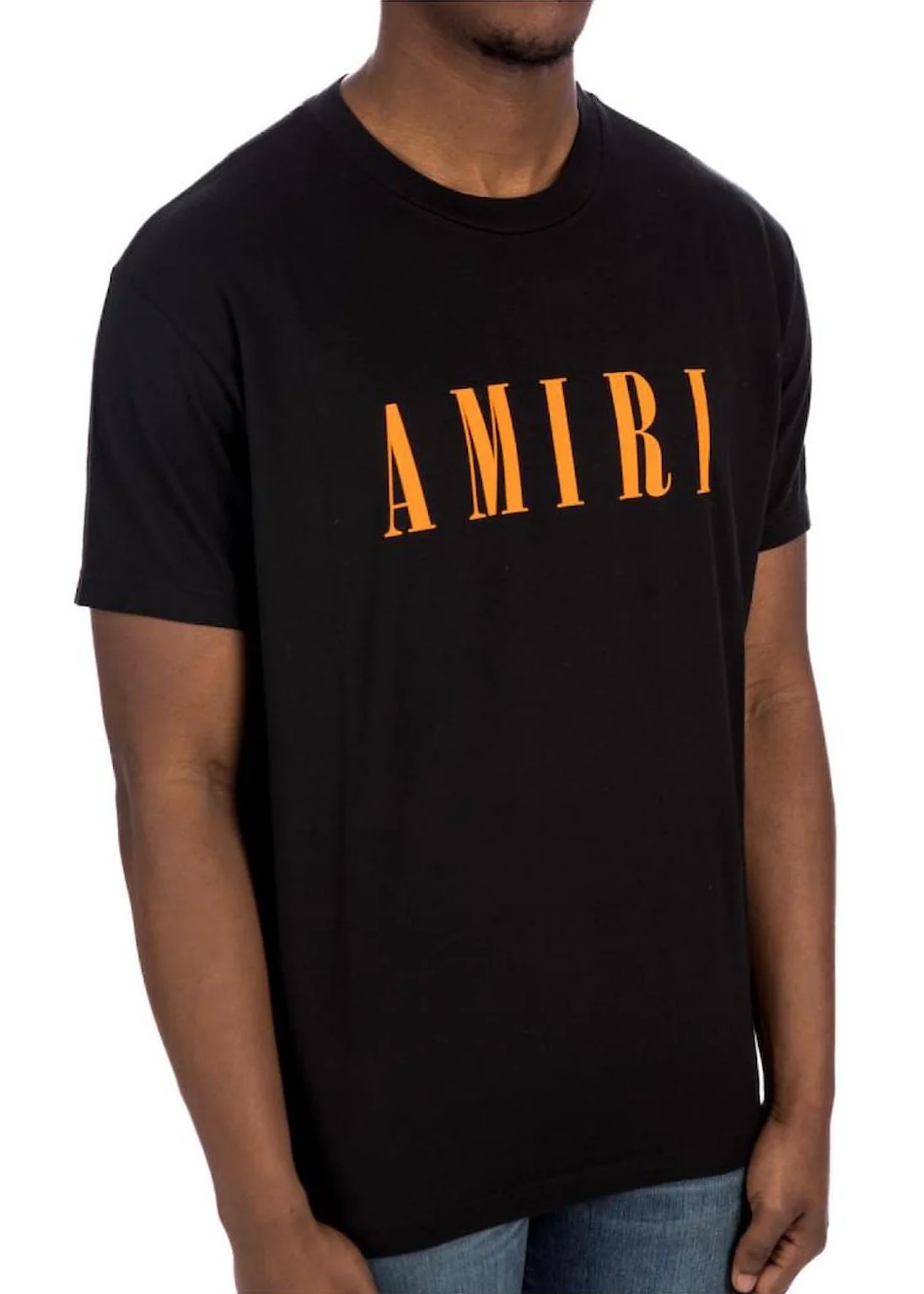 T-shirt AMIRI logo Core arancione nera - immagine 2