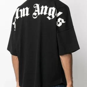 T-shirt PALM ANGELS oversize con logo nera