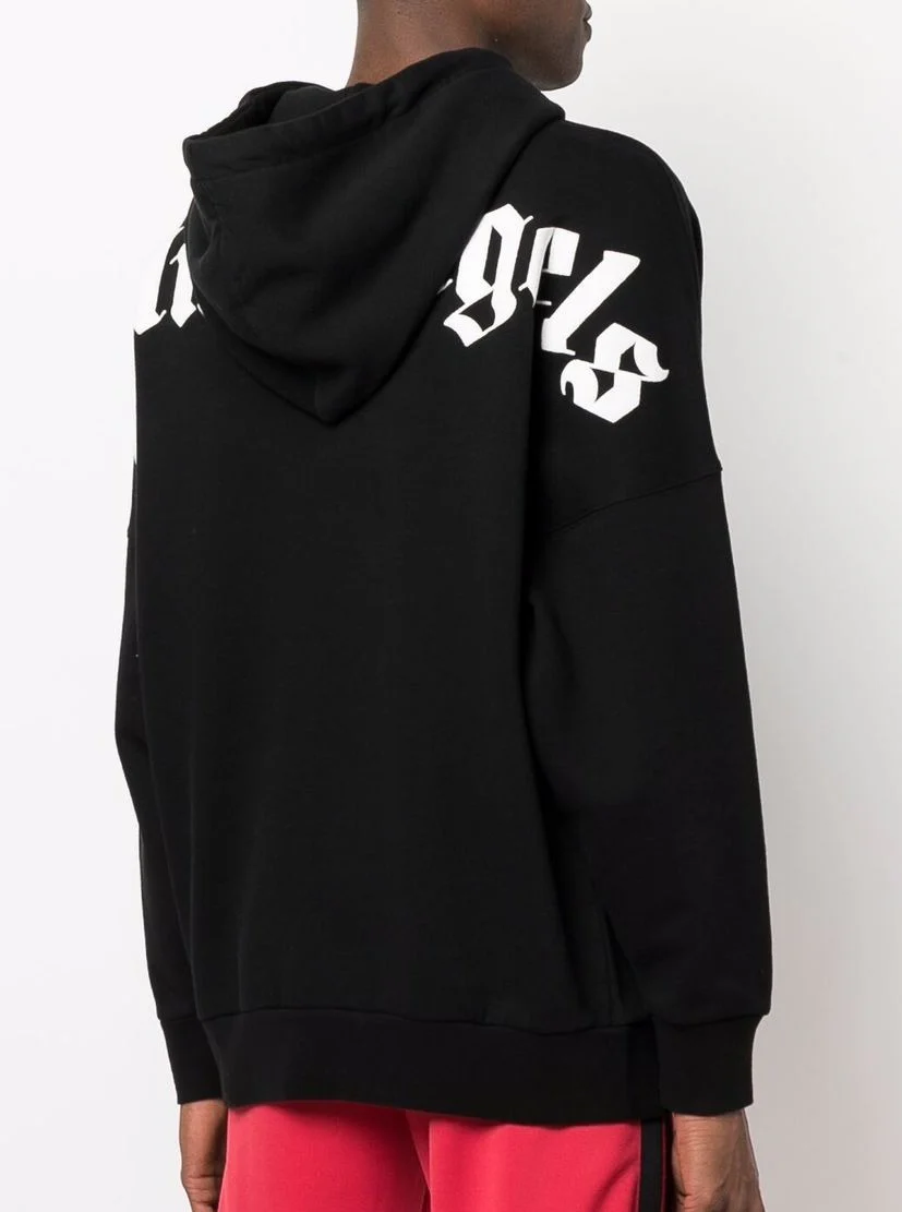 Felpa PALM ANGELS con cappuccio stampa nera - immagine 2