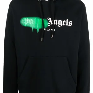 Felpa PALM ANGELS con cappuccio sprayed Milano nera