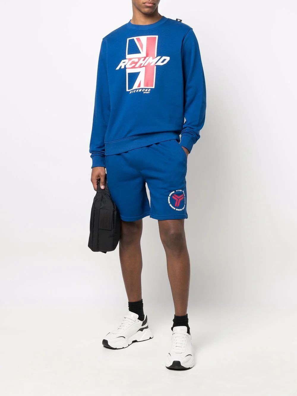 Felpa RICHMOND stampa UK blu - immagine 3