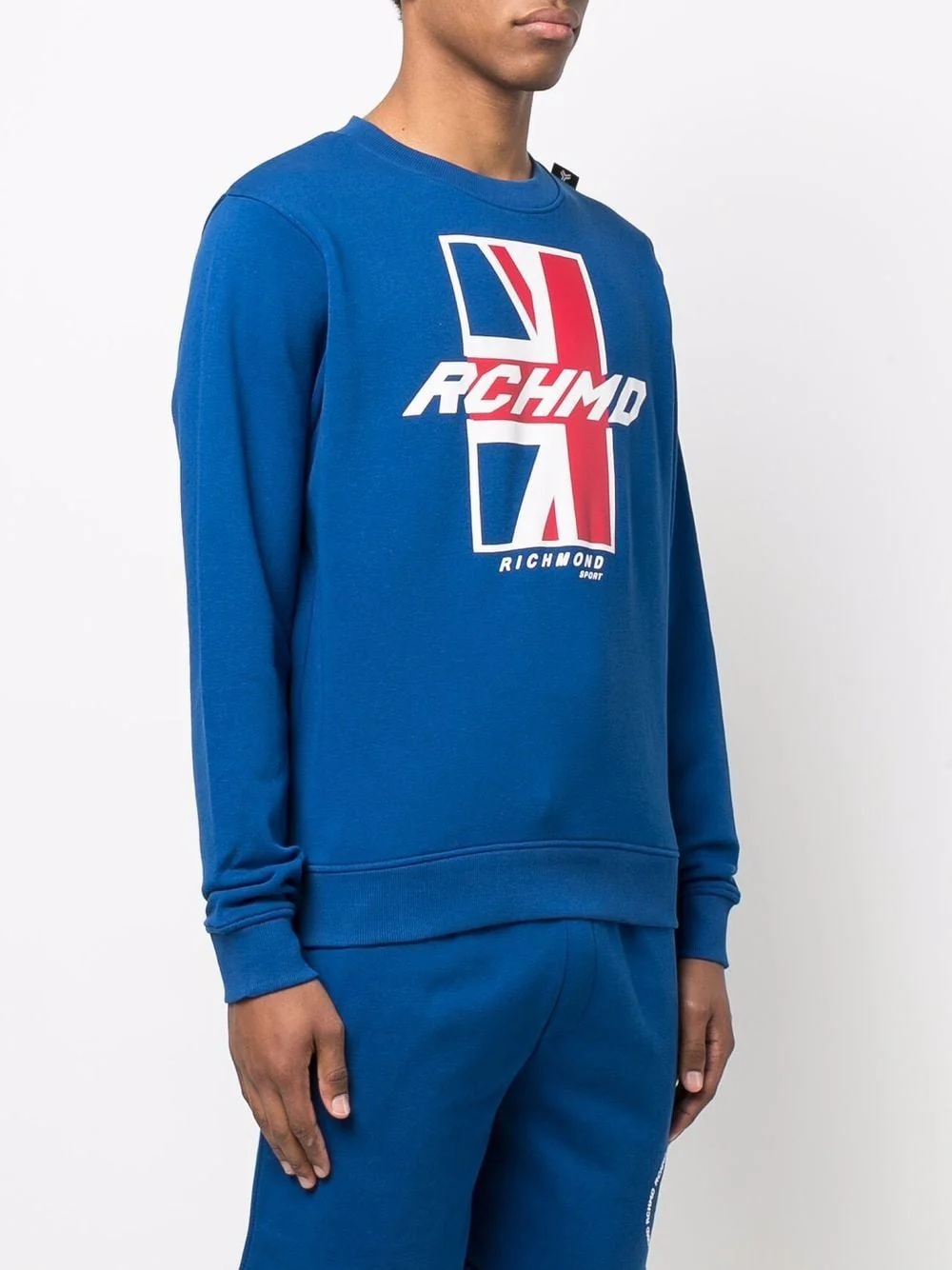Felpa RICHMOND stampa UK blu - immagine 4
