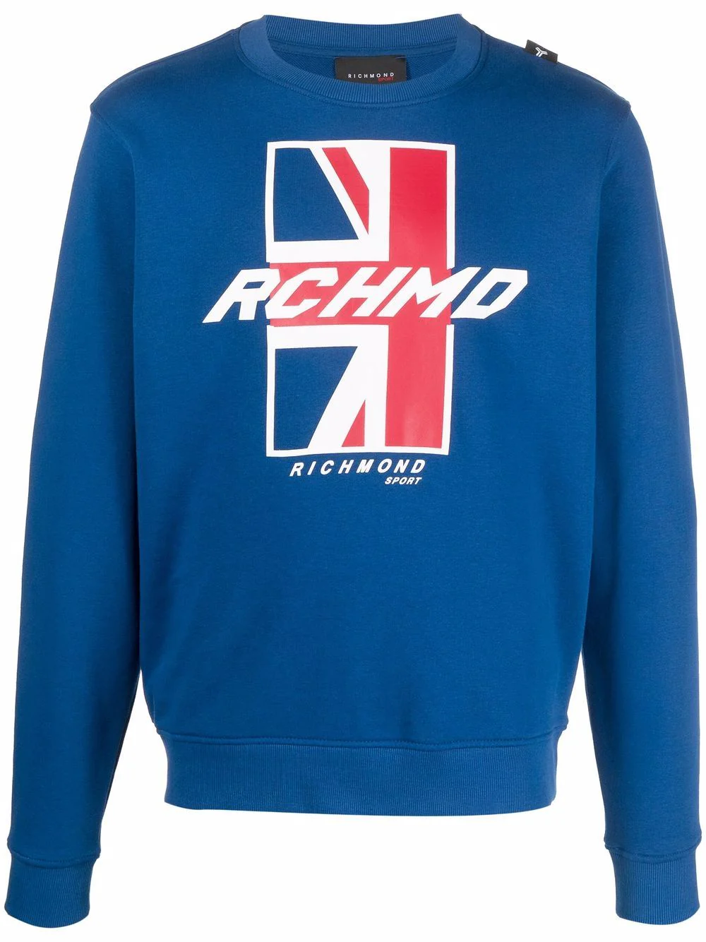 Felpa RICHMOND stampa UK blu