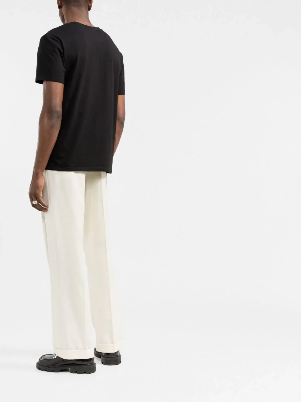 T-shirt VALENTINO con ricamo VLTN nera - immagine 6