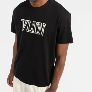 T-shirt VALENTINO con ricamo VLTN nera