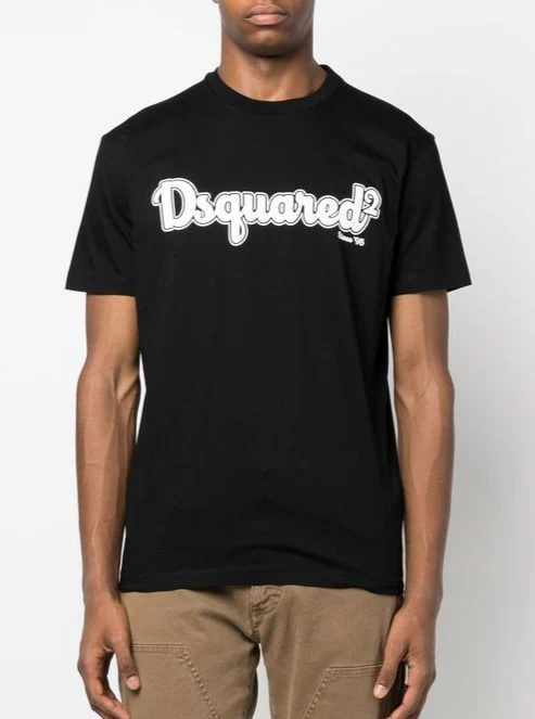 T-shirt DSQUARED2 stampa logo nera - immagine 3