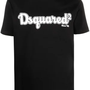 T-shirt DSQUARED2 stampa logo nera