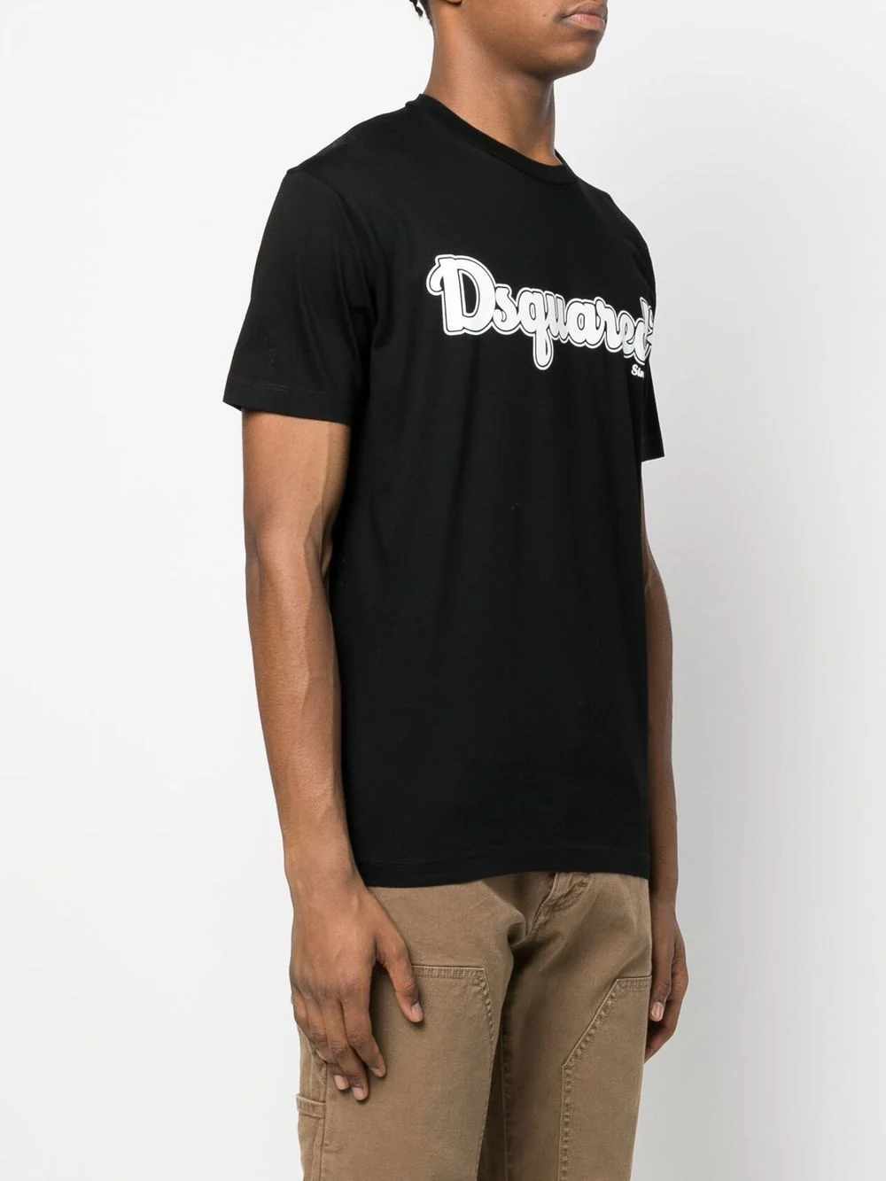 T-shirt DSQUARED2 stampa logo nera - immagine 5