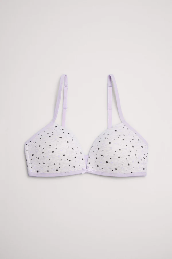 SET REGGISENO E MUTANDINE CON STAMPA A STELLE - immagine 7