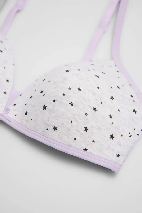 SET REGGISENO E MUTANDINE CON STAMPA A STELLE - immagine 6