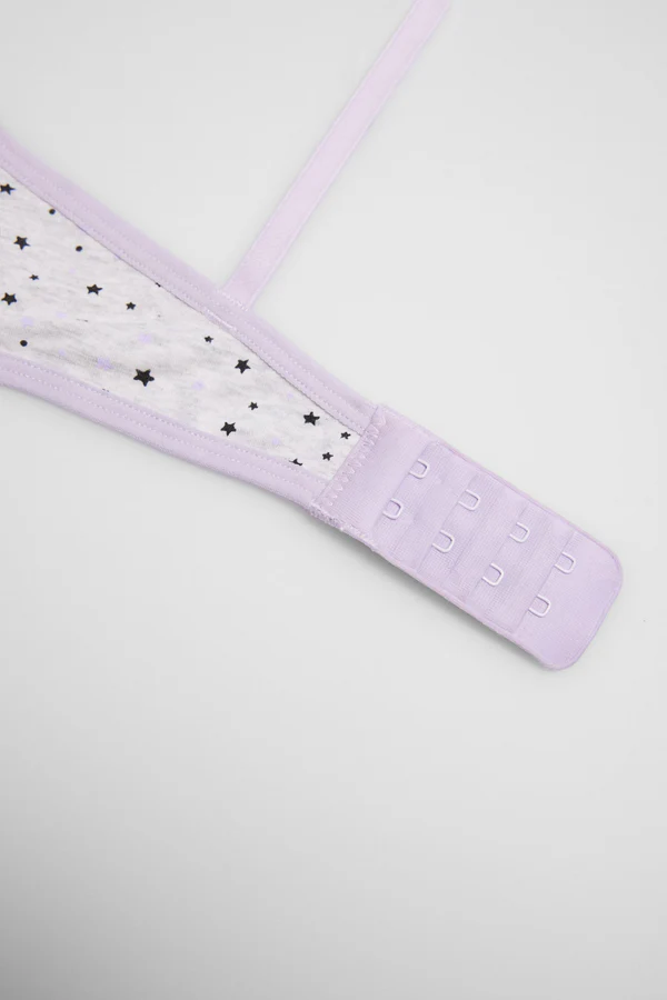 SET REGGISENO E MUTANDINE CON STAMPA A STELLE - immagine 5