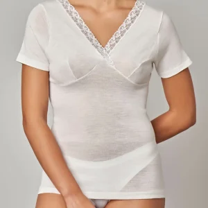 191 – 424 Maglia donna manica corta forma seno