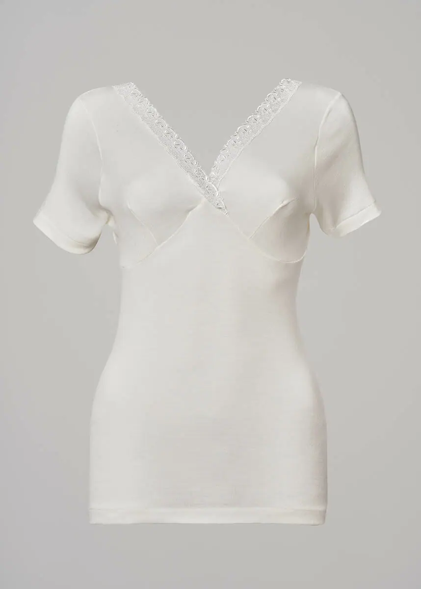 191 – 424 Maglia donna manica corta forma seno - immagine 6