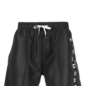 Costume JOHN RICHMOND swimboxer stampa logo laterale nero