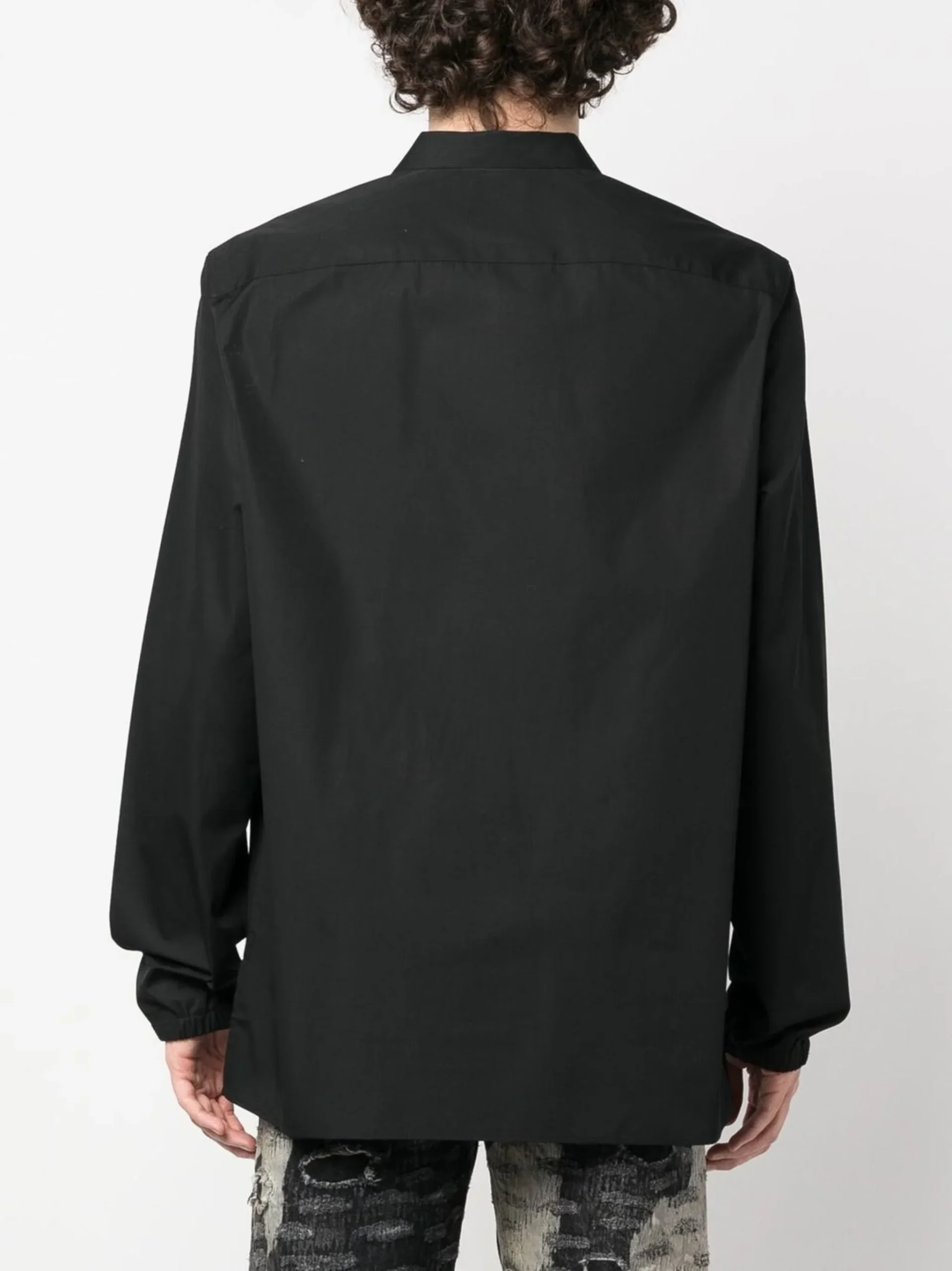 Camicia GIVENCHY in popeline con zip stampa nera - immagine 8