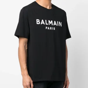 T-shirt BALMAIN large fit stampa logo nera