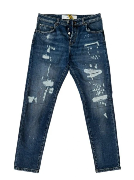 Jeans RICHMOND X sinny fit con strappi patch denim blue - immagine 6