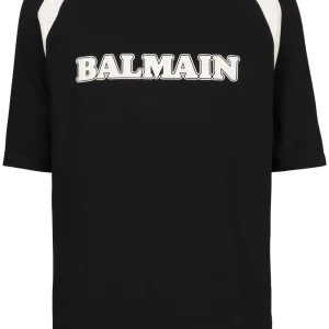 T-shirt unisex BALMAIN retrò nera