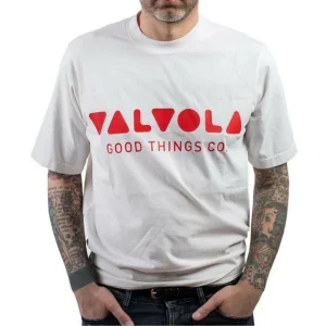 T-Shirt VALVOLA Bianca/Rossa