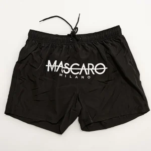 Costume MASCARO Milano boxer medio stampa nero | rosso | turchese
