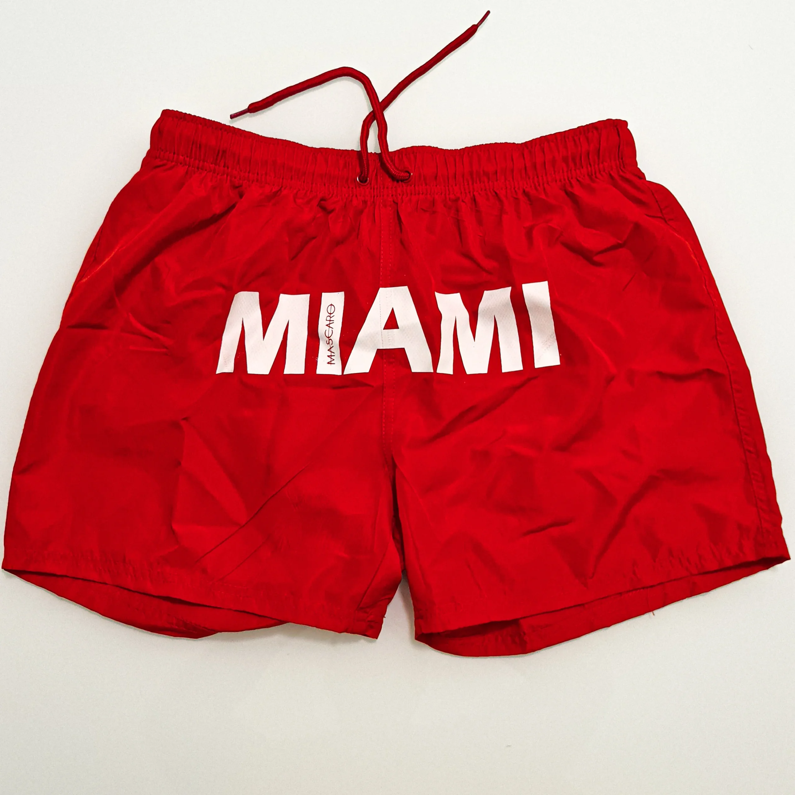 Costume MASCARO boxer medio Miami nero | rosso - immagine 3