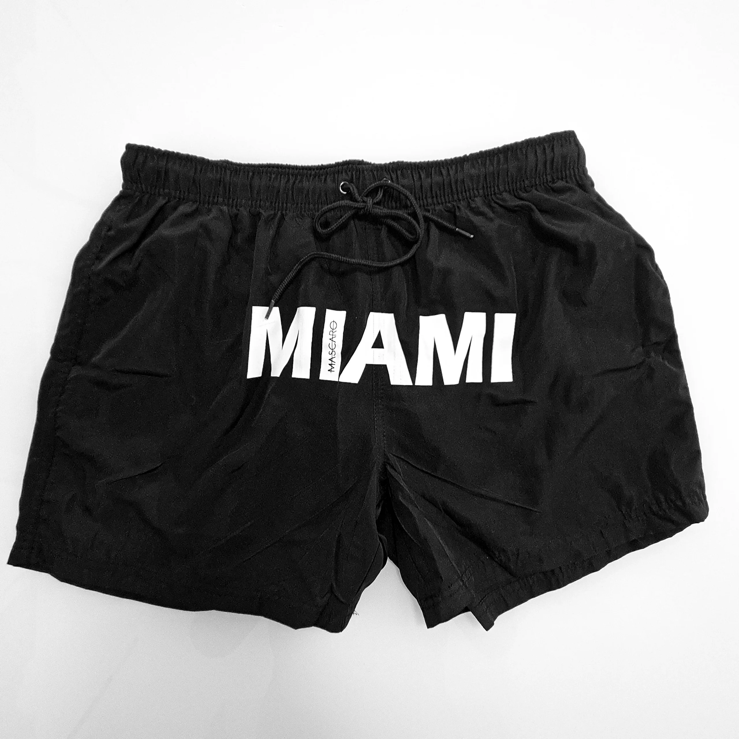 Costume MASCARO boxer medio Miami nero | rosso - immagine 2