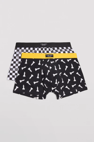 Confezione da 2 boxer con stampa Sockarrats Chess