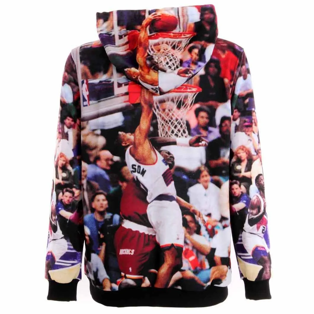 Felpa BUT NOT cappuccio stampa basket logo ricamato - immagine 5