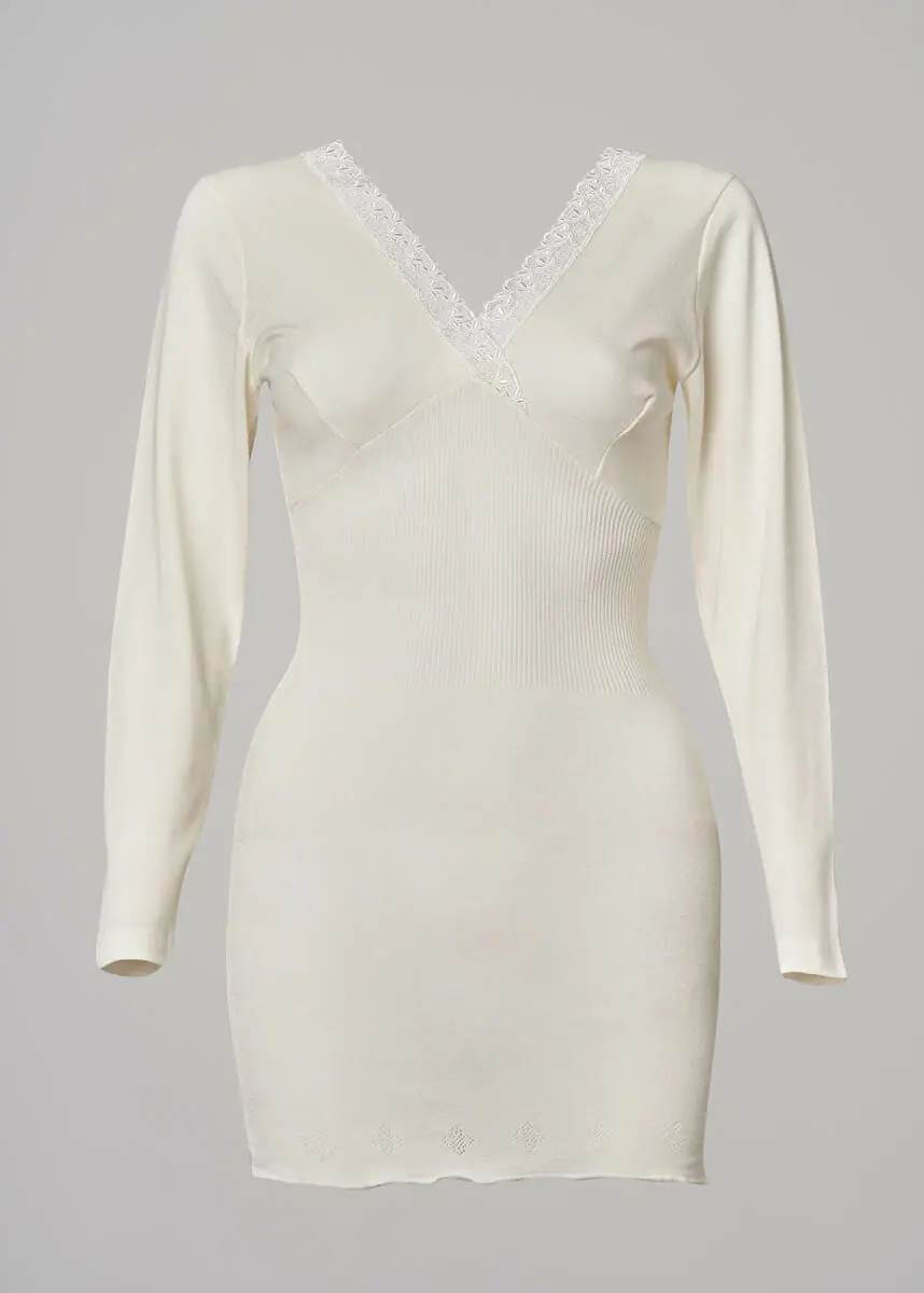 221 – 423 Maglia donna manica lunga forma seno - immagine 6