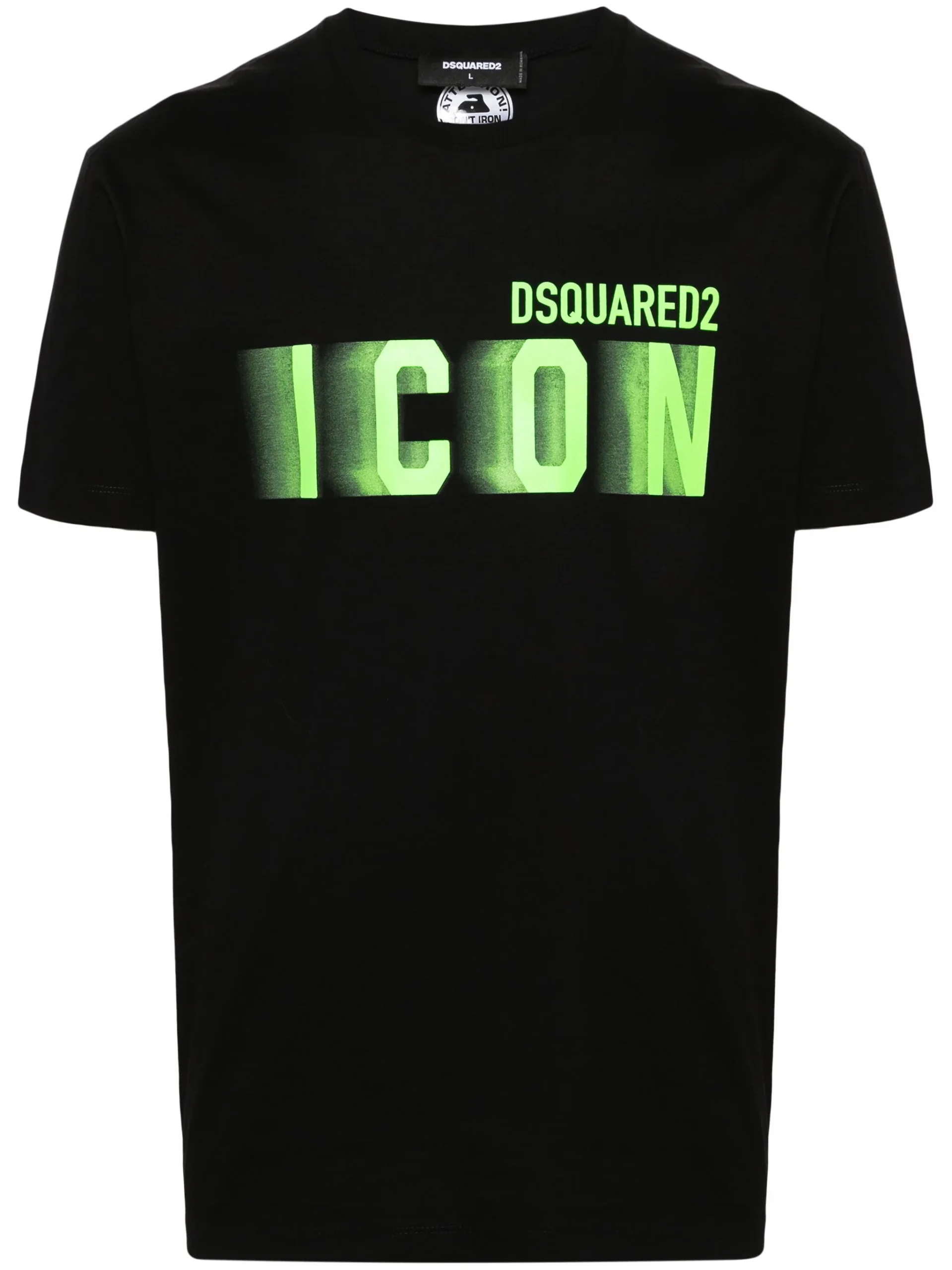 T-shirt DSQUARED2 stampa logo Icon Blur nera - immagine 2