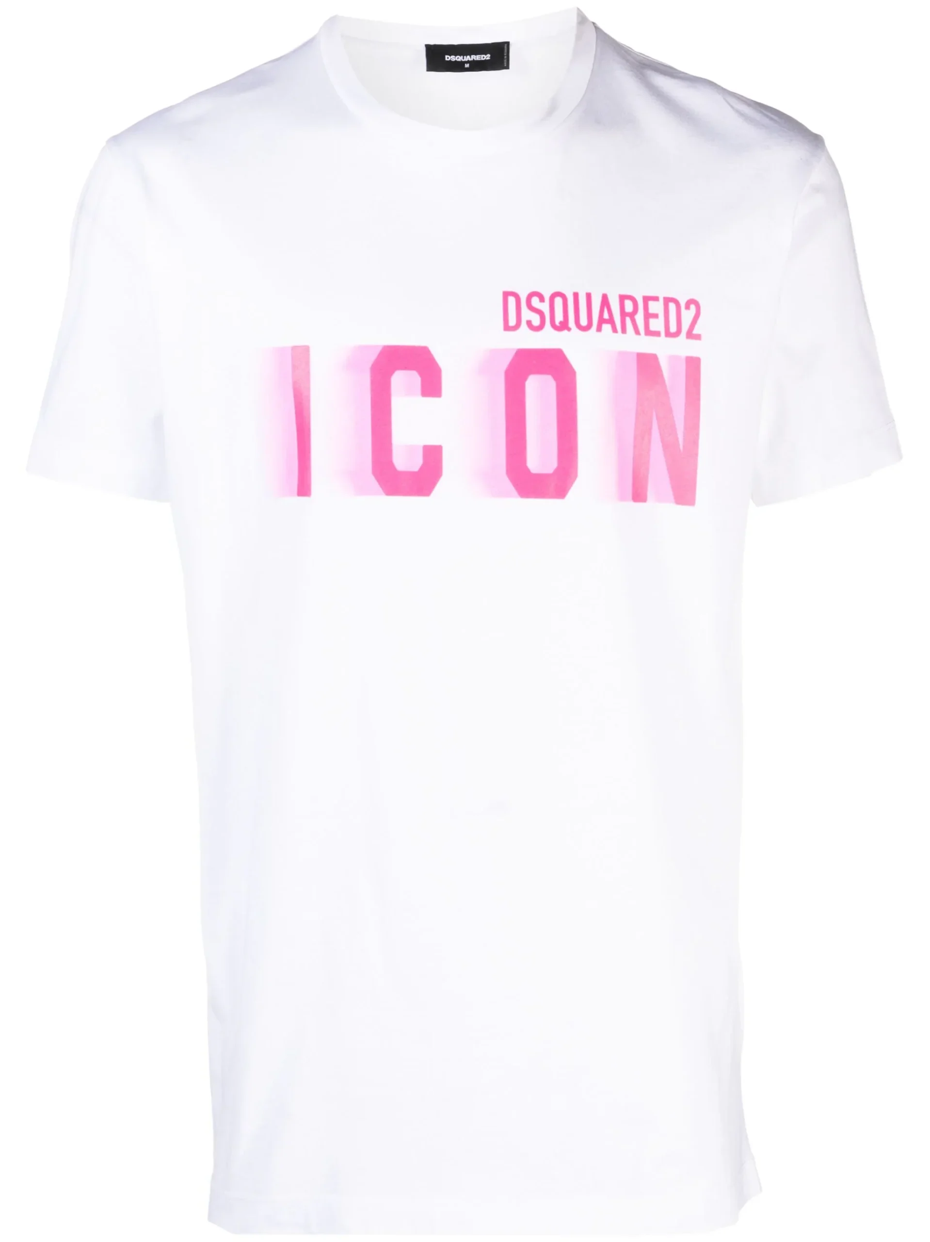 T-shirt DSQUARED2 stampa logo Icon Blur bianca - immagine 2